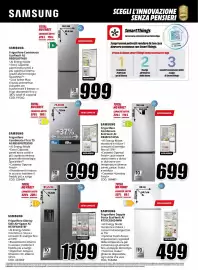 Volantino MediaWorld Pagina 10: Samsung Frigorifero Combinato EcoFlex® AI €999,00, Frigorifero €699,00