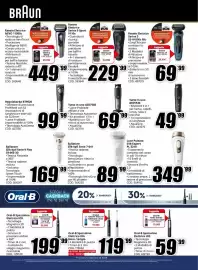 Volantino MediaWorld Pagina 16: Regolabarba BT9520 €99,99, Rasoio Elettrico Braun Series 5 €69,99