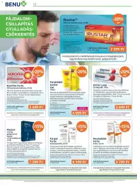 Benu Gyógyszertárak akciós újság Oldal 12: Perskindol Active Gel €4.999,00, Diclac Long €3.849,00