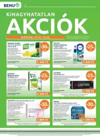 Benu Gyógyszertárak akciós újság Oldal 16: Cartidol €2.999,00, Eye juice regenerative szemcsepp €4.349,00