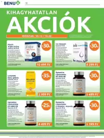 Benu Gyógyszertárak akciós újság Oldal 18: Optamins liposzómás D3 2000 NE €3.499,00, Livsane beta-glukan €2.999,00