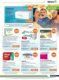Benu Gyógyszertárak akciós újság Oldal 27: Hepacontur comfort €5.999,00, Enterol 250 mg kemény kapszula €3.299,00