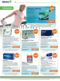 Benu Gyógyszertárak akciós újság Oldal 30: Melatonin-Valerosolv €5.599,00, Magnex 375 mg+B6 tabletta €5.249,00