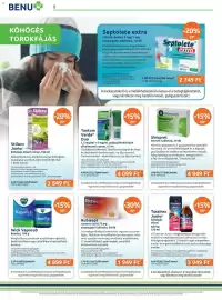 Benu Gyógyszertárak akciós újság Oldal 8: Tussirex junior köhögés elleni szirup €3.949,00, Stilaxx junior €3.849,00