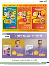 Benu Gyógyszertárak akciós újság Oldal 9: Supradyn kids complex multivitamin €3.749,00, Supradyn energy gummies €3.999,00
