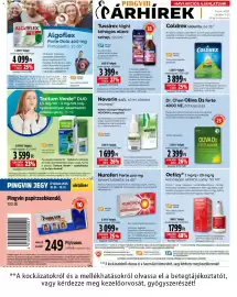 Pingvin Patika akciós újság Oldal 14: Coldrex tabletta €3.899,00, Tussirex Night szirup €3.399,00