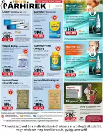 Pingvin Patika akciós újság Oldal 7: Supradyn Kids Omega-3 €5.899,00, Magne B6 Kids €3.999,00
