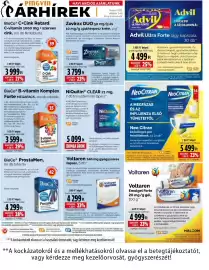 Pingvin Patika akciós újság Oldal 9: BioCo c+cink retard €3.999,00, Zovirax duo €3.799,00