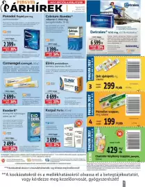 Pingvin Patika akciós újság Oldal 11: Calcium-Sandoz €1.399,00, Panadol rapid €2.399,00
