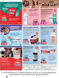 Pingvin Patika akciós újság Oldal 16: Eucerin DermoPure Clinical Peeling 10 €4.919,00, Lacalut aktiv fogkrém €1.199,00
