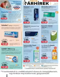 Pingvin Patika akciós újság Oldal 18: Eurovit D-vitamin 4000 NE €2.499,00, Nasopax orrspray €2.599,00