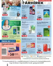 Pingvin Patika akciós újság Oldal 20: Tussirex night szirup €3.399,00, Coldrex tabletta €3.899,00