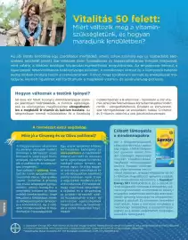 Pingvin Patika akciós újság Oldal 6: Vitalitás 50 felett: Miért változik meg a vitamin- szükségletünk, és hogyan maradjunk