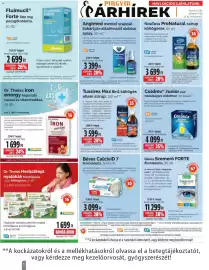 Pingvin Patika akciós újság Oldal 8: Béres szemerő forte €11.299,00, Neotuss pronatural szirup €3.699,00