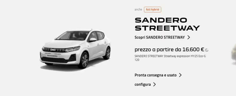 Dacia (valido fino al 31-10)