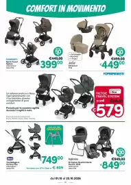 Volantino B di Bimbi Pagina 28: Chicco Trio Bellagio 2 Gc Kory Plus €749,00, Foppapedretti Spritz Travel System €399,00