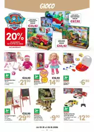 Volantino B di Bimbi Pagina 38: Bambola Cantà Con Te €14,90, Lavagna in legno globob €29,90