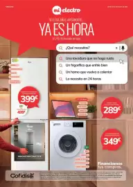 Catálogo Mi electro Página 1: Hoover frigorífico blanco HONCQ2T6S18DW €399,00, Lavadora Samsung WW80FG3M05TWEC €349,00