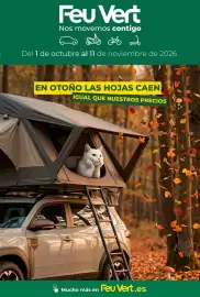 Folleto Feu Vert Página 1: Feu Vert Nos movemos contigo ab Del 1 de octubre al 11 de noviembre de 2026 EN OTOÑO LAS HOJAS