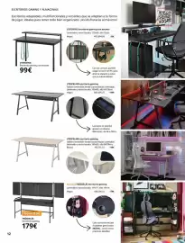 Catálogo IKEA Página 12: Gaming - escritorio gaming con estante €99,00, Gaming - f röskelas €179,00