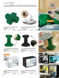 Catálogo IKEA Página 8: Gaming - taburete gaming palanca €39,00, Ikea - cojín de almohada €19,00