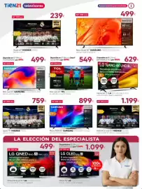 Catálogo Tien 21 Página 2: Samsung micro rgb 55" tmr55r85hauxxc €899,00, Samsung mini led 65" tu65m72hauxxc €499,00