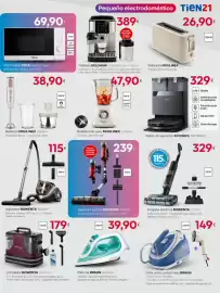 Catálogo Tien 21 Página 7: EcoVacs robot de aspiración T50 OMNIS €329,00, Moulinex batidora de vaso lm430a €47,90