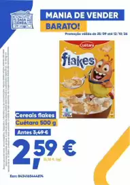 Folheto Casa Cheia Página 10: Cereais flakes Cuétara €2,59