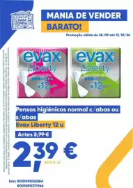 Folheto Casa Cheia Página 2: Evax liberty normal c/abas ou s/abas €2,39