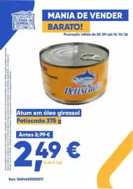 Folheto Casa Cheia Página 5: Atum em óleo girassol petiscada €2,49