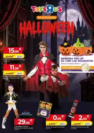 Catálogo Toys R Us Página 1: Dentes de vampiro em blister €0,99, Vampire Blood Sangue de Drácula em tubo €2,00