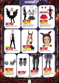 Catálogo Toys R Us Página 12: Bandolete Malvada preta €3,99, Conjunto Fantasma infantil €4,99