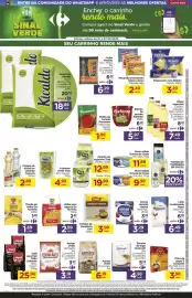 Folheto Carrefour semana 40 Página 2: Farinha de mandioca Yoki €3,99, Café gourmet Pilão Cafeteria Tipos €25,90