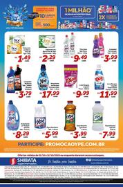 Folheto Shibata Supermercados Página 2: Limpador multiuso ypê €3,79, Desinfetante ypê pinho €3,99