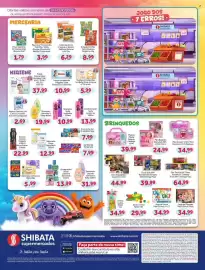 Folheto Shibata Supermercados Página 2: Shampoo johnson's baby €19,99, Fralda descartável uni baby €37,99