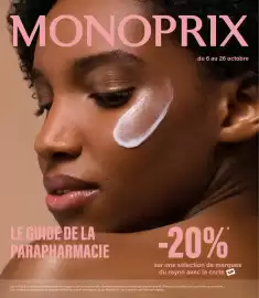 Catalogue Monop' page 1: MONOPRIX du 6 au 26 octobre LE GUIDE DE LA PARAPHARMACIE -20% sur une sélection de marques du rayon