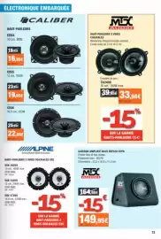 Catalogue Autobacs page 13: MTX AUDIO CAISSON AMPLIFIÉ BASS REFLEX RTP8 €149,95, CDS5 €19,95