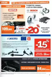 Catalogue Autobacs page 3: ATELIER RDV en réception atelier & sur www.autobacs.fr FORFAIT ENTRETIEN MOTUL PLAQUETTES