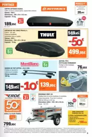 Catalogue Autobacs page 5: ANTIVOL TÊTE D'ATTÉLAGE PERMANENT €76,95, THULE COFFRE DE TOIT PULSE 2 L €499,95
