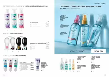 Catalogo Avon Pagina 81: Avon Skin So Soft Olio secco spray €7,99, Olio secco spray + jojoba €9,99