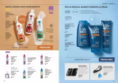 Catalogo Avon Pagina 82: Rasoio elettrico rotante €29,99, Shampoo e balsamo fruity Avon Kids €6,99