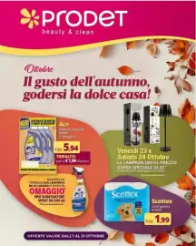 Volantino Prodet Pagina 1: *ProDet beauty & clean Ottobre Il gusto dell'autunno, godersi la dolce casa! S Lampada OFFERTA