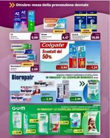 Volantino Prodet Pagina 9: Mentadent Dentifricio €2,99, Spazzolino Tripla azione €1,24
