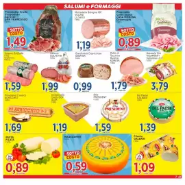 Volantino Market Ingross Pagina 7: Mortadella Bologna IGP Villani La Santo €1,19, Pasta filata €0,89