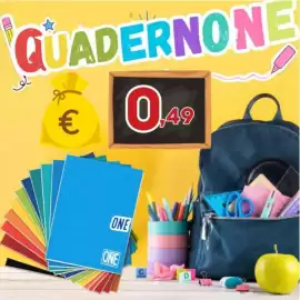 Volantino Ferdico Pagina 12: Quaderni ONE €0,49