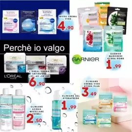Volantino Ferdico Pagina 19: Garnier maschere hydra-bomb €1,99, Clinians gel hydrafresh €1,99