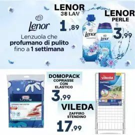 Volantino Ferdico Pagina 3: Domopack copriasse con elastico €3,99, Lenor €1,89