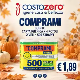 Volantino Costo Zero Pagina 4: Carta igienica Costozero €1,89