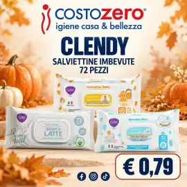 Volantino Costo Zero Pagina 8: Clendy salviettine imbevute €0,79