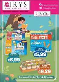Volantino Irys Pagina 1: Nipiol biscotti €5,99, Plasmon omo carne €6,29